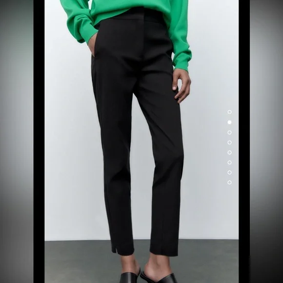 Zara | Pants & Jumpsuits | Zara Black High Waisted Seamed Pants | Poshmark
